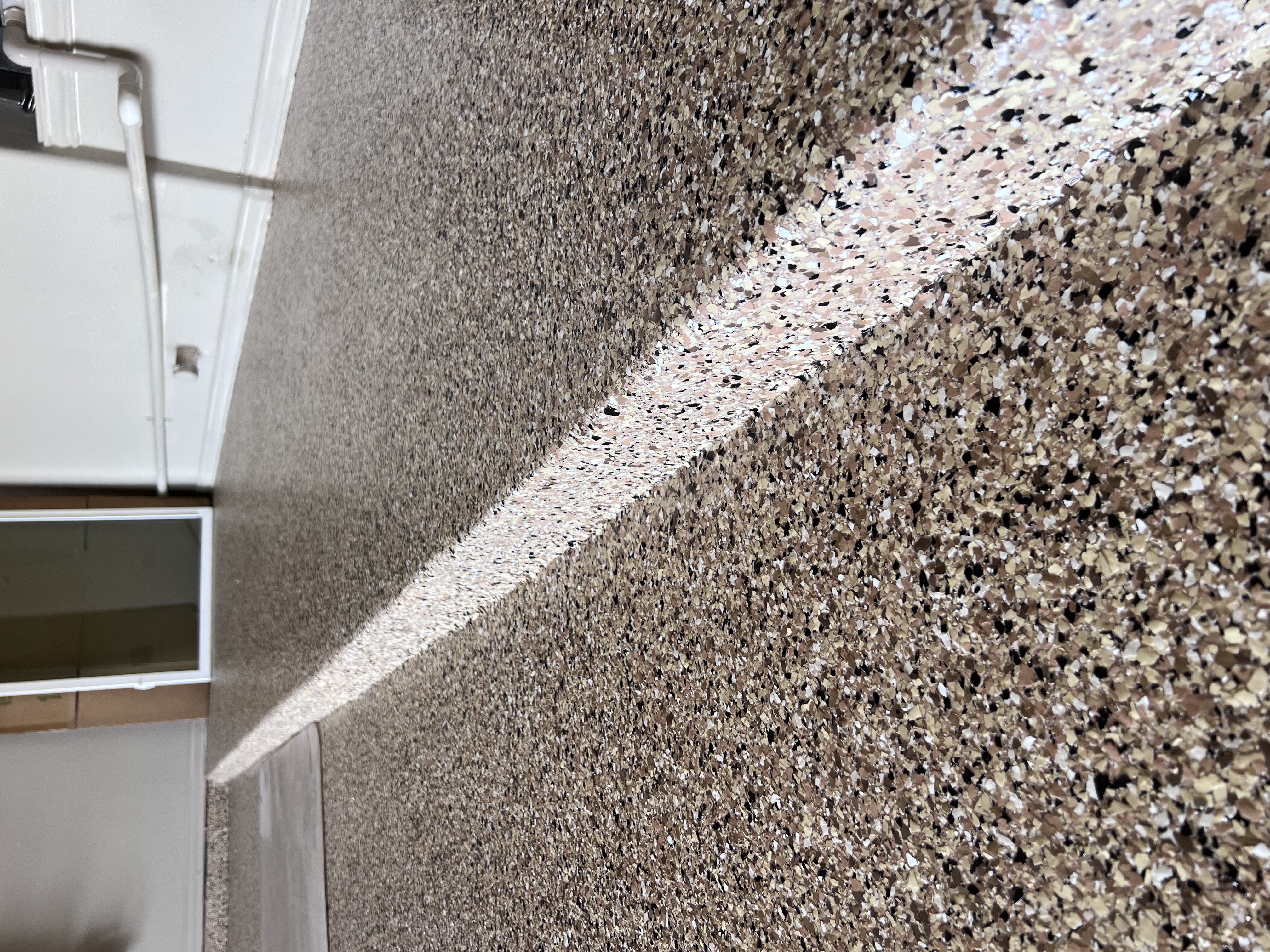 Full-flake garage floor coating – DFW