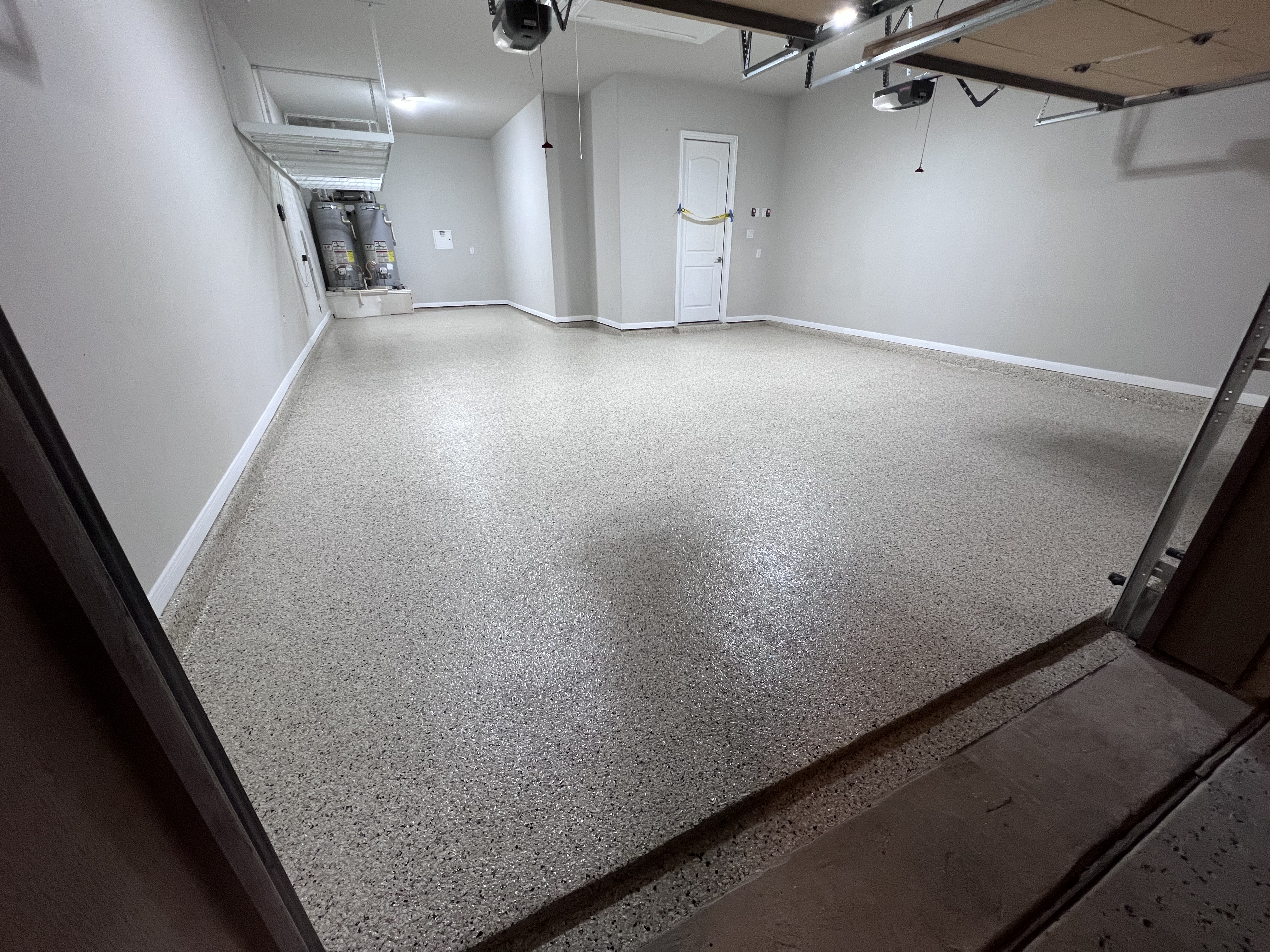 Polyaspartic garage floor coating — Platinum Installs DFW Texas
