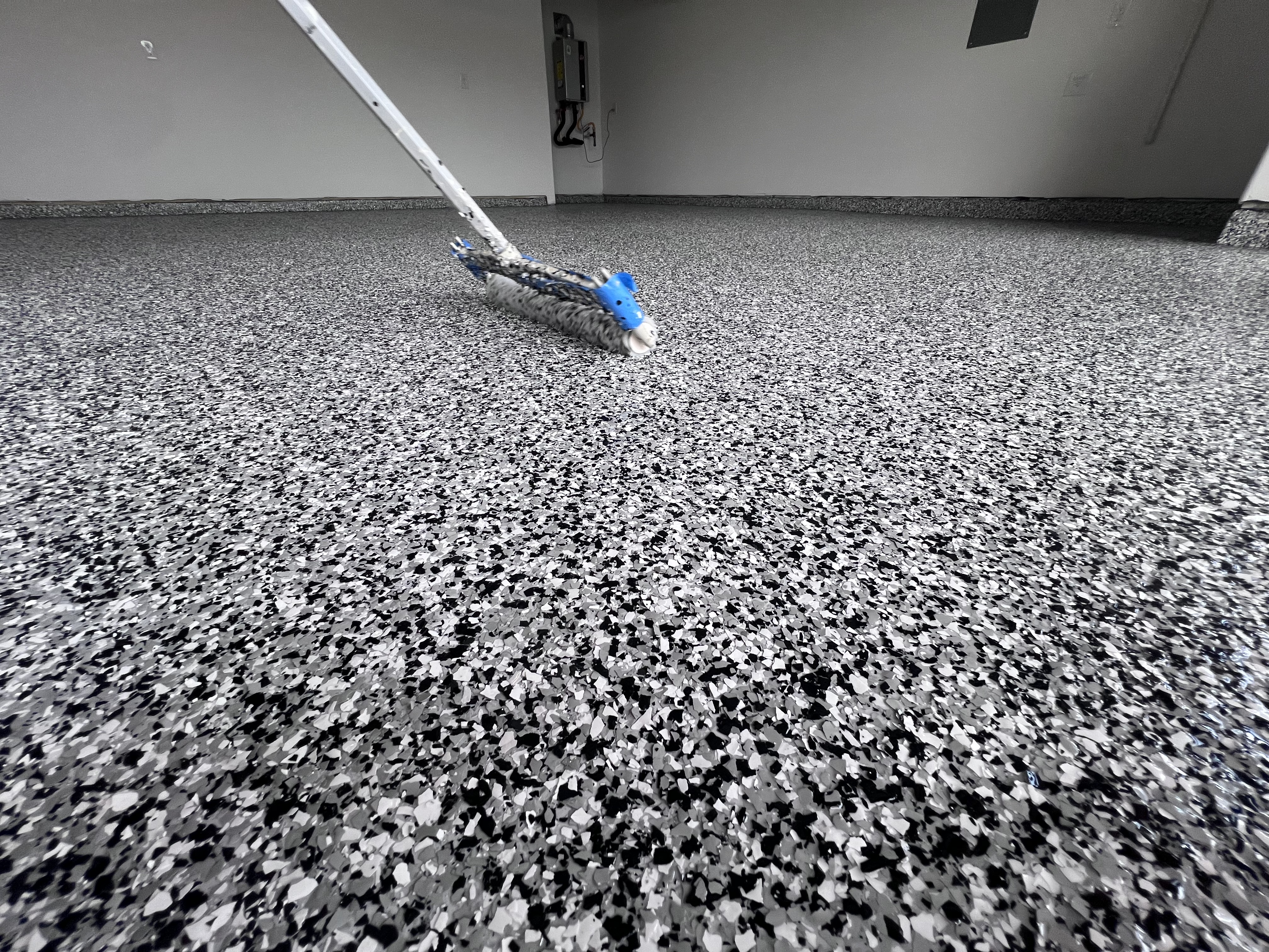 Epoxy floor installation application